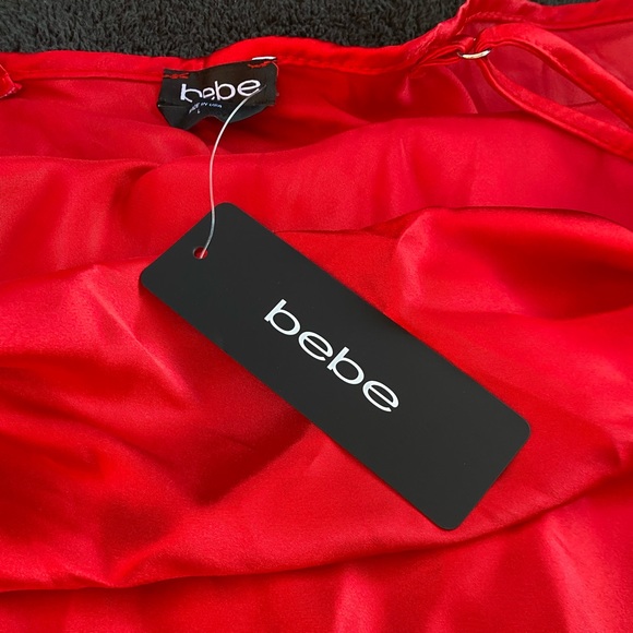 SATIN COWL NECK SLIP MIDI DRESS NWT - Picture 1 of 11